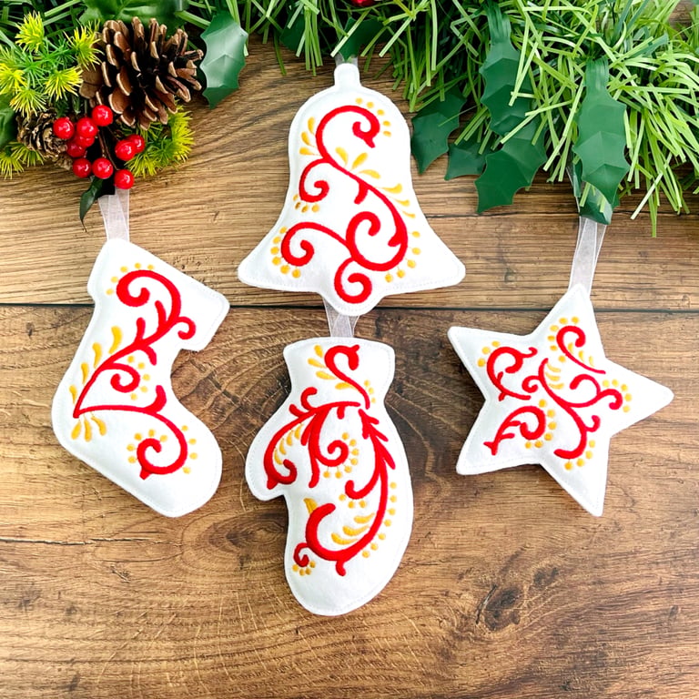 Filigree Christmas Hanging Decoration