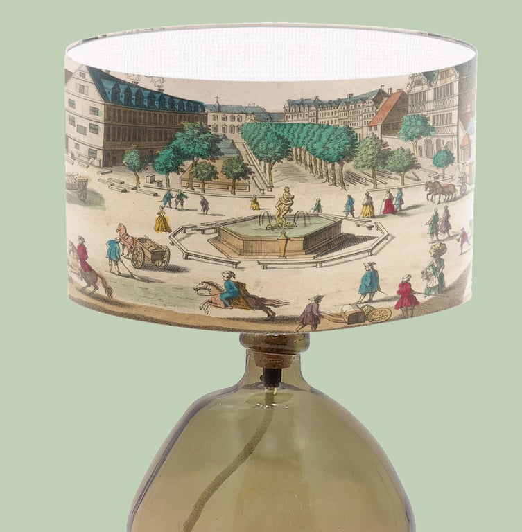 Fine Art Lampshade, Victorian Fine Art, Lamp shade, period lighting