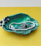Hand Decorated Oyster Shell Trinket Dish