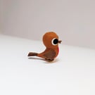perching Robin bird ornament