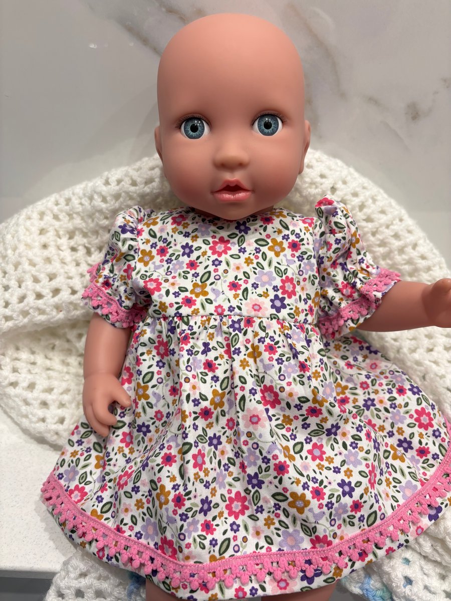 Baby Doll Pink Ditzy Dress