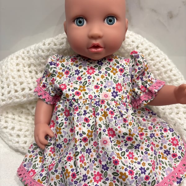 Baby Doll Pink Ditzy Dress