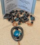 Non-tarnish Copper Necklace with Sea Sediment Jasper & Hematite Beads - Image 5