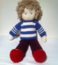 TOY DOLL KNITTING PATTERN - FREDDIE - Image 1
