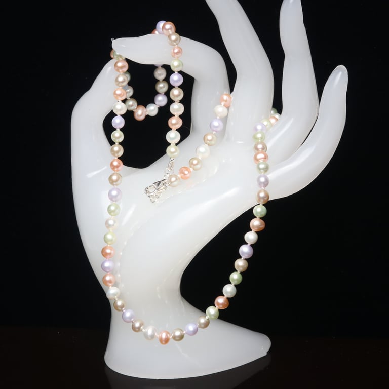 Multicolour Pastel Freshwater Pearl Necklace