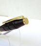 Hand Made Chestnut Velvet Swirl Acrylic Ball Point Pen with A Velvet Pouch - Image 4