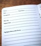 Single A6 ‘Live Gig’ pocket log book with typographic design cover - Image 3