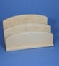 Handmade Solid Maple Wood Letter Rack - Minimalist Desk Organiser - Image 1