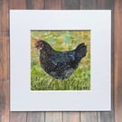 Black Hen Collage