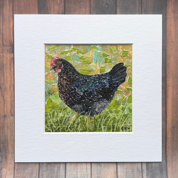 Black Hen Collage