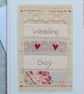Hand-stitched, pretty little card with applique heart and Liberty fabrics - Image 2