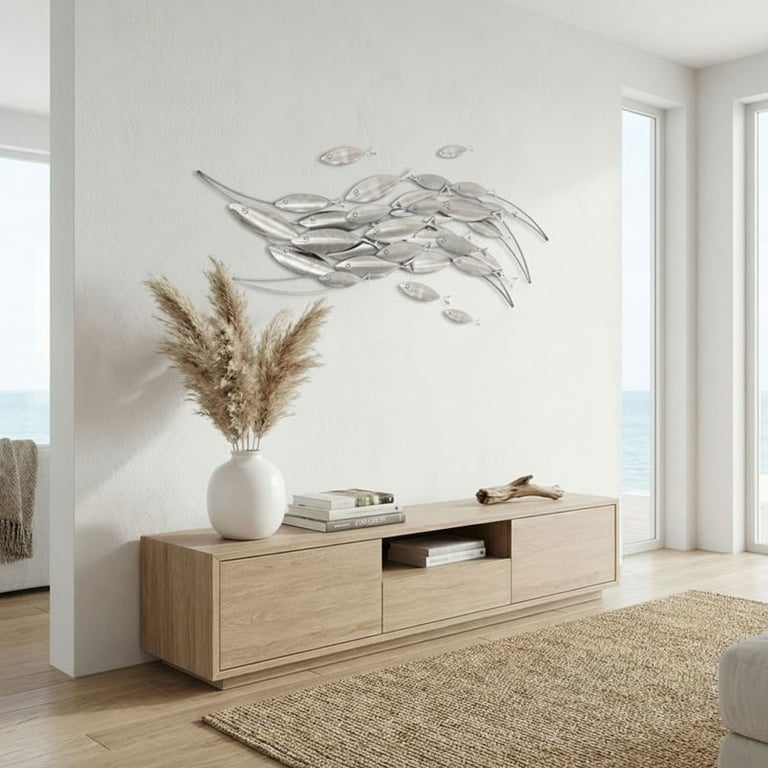 Handcrafted Fish Sculpture – Ocean-Inspired Art for Home & Garden