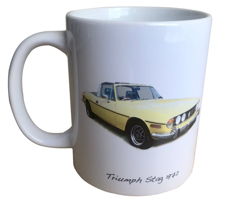 Triumph Stag 1972 - 11oz Ceramic Mug - British Classic Car