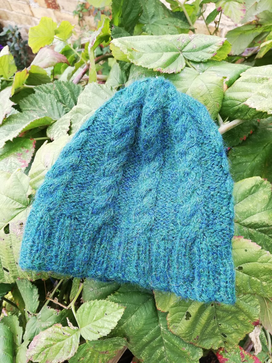 Hand knitted, Super Soft Cloche - size Child to Small Adult.