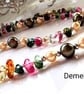Multicoloured  Pebble Quartz & Shell Pearl Necklace  - Image 3