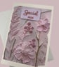 Happy birthday Day card for a special mum, pastel embossed flowers - Image 4