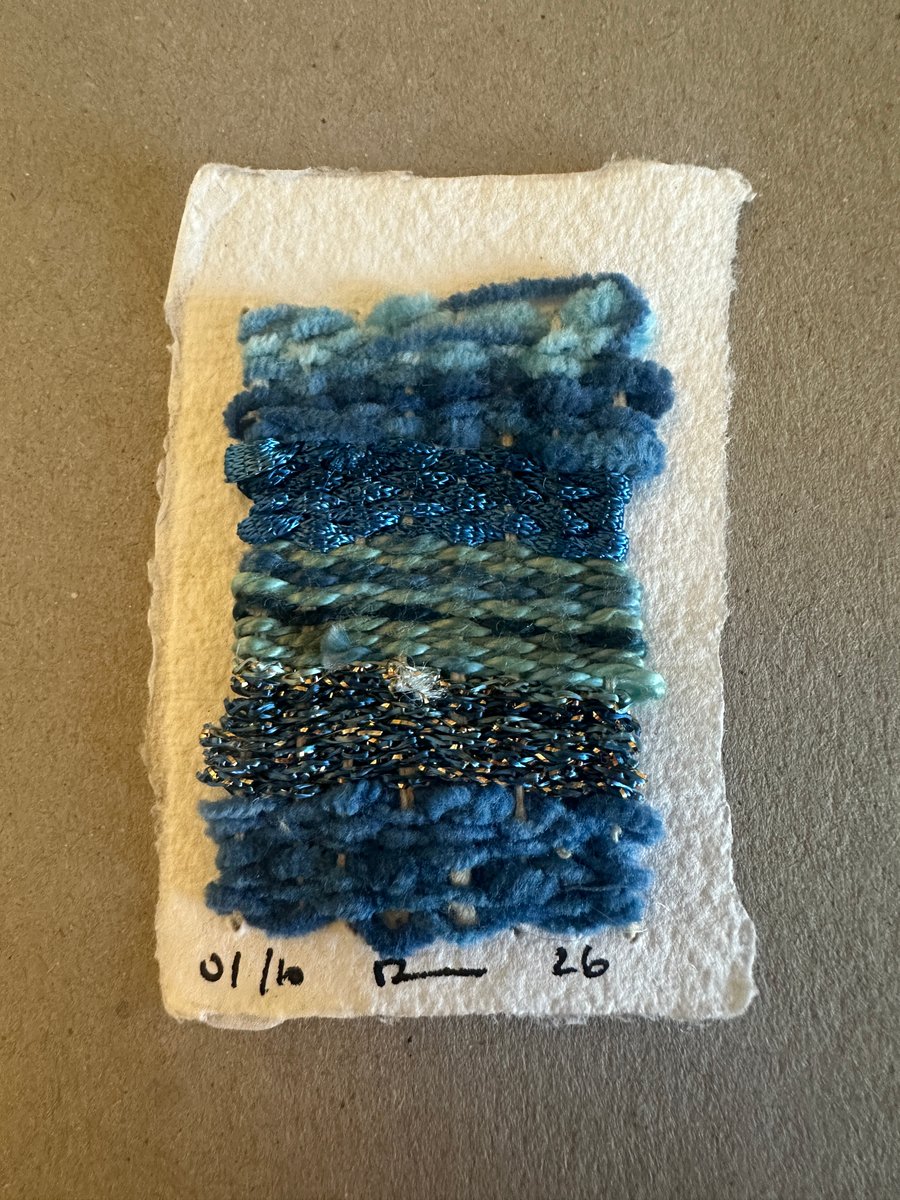 Miniature weaving on paper 1 of 10