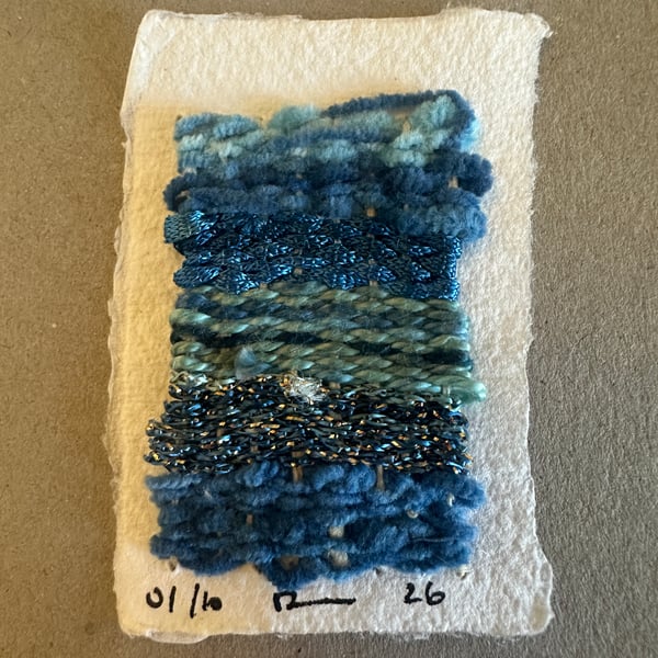 Miniature weaving on paper 1 of 10