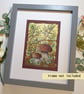 Bolete mushrooms in the undergrowth original artwork, small drawing - Image 5