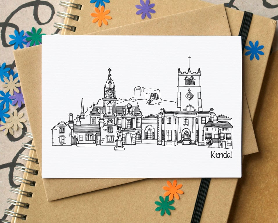 Kendal Skyline Greetings Card