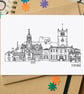 Kendal Skyline Greetings Card - Image 1