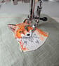 Fox mini hoop, handmade hanging decoration, embroidered - Image 6