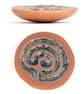 Ergonomic handheld finger labyrinth healing stone