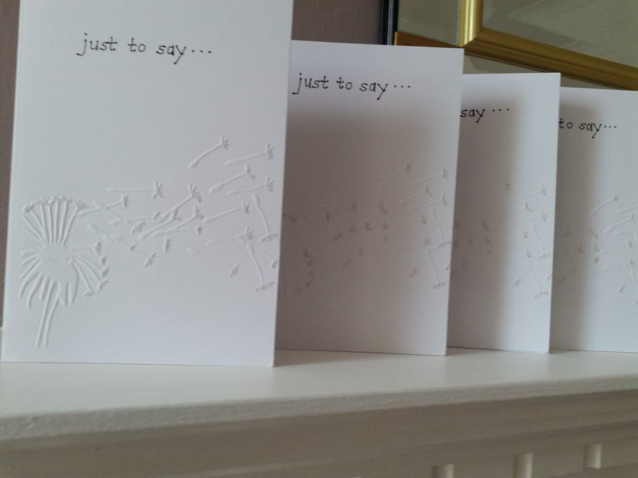 Pack of 4 just to say cards