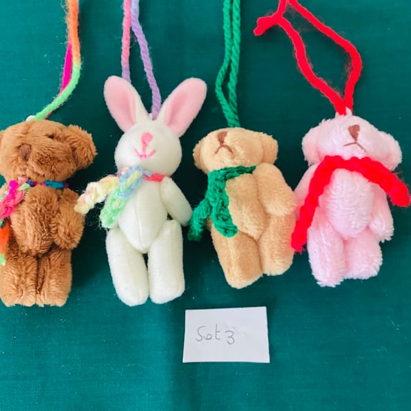    Christmas tree decorations, Tree decorations, Bunny, and  bears