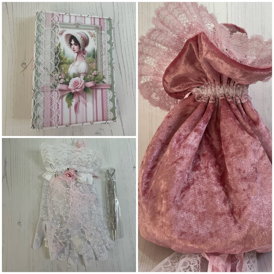 Journal, Bag, Decorated Gloves & Pen - Jane Austen Emma - PB12 - 2025.61