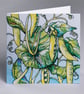 Sugar Snaps - Gardeners greeting card. - Image 1