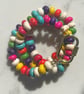 Smarties Rainbow Hand Knotted Beaded Necklace - Image 6