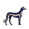Wonderfully Whimsical  Blue Greyhound Dog Brooch by EllyMental