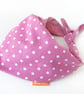 Pink Star Dog Bandana - Extra Small - Image 2