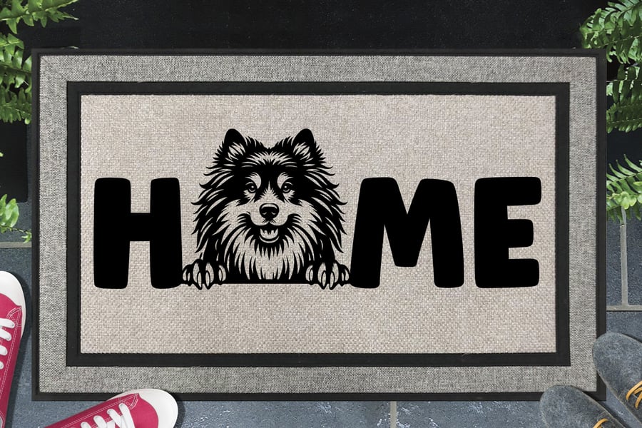 Icelandic Sheepdog Home Door Mat - All Weather - 45x70cm 