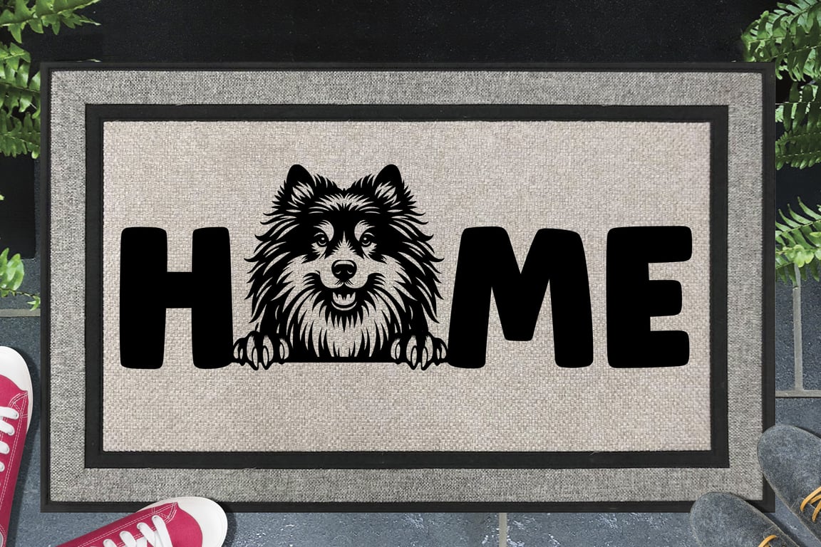 Icelandic Sheepdog Home Door Mat - All Weather - 45x70cm 