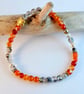 Carnelian And Dragon Vein Agate Bracelet - Handmade In Devon - Free UK P&P - Image 6