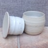 Large French butter crock keeper dish beurrier hand thrown butterdish stoneware 