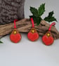 Fused Glass Robin with Red Ribbon - Image 3