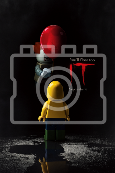 IT: THE MOVIE - LEGO-Inspired A4 Movie Poster Print - Ready to Frame