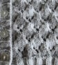 18" Grey & White Round Neck Lacey Baby Cardigan - Image 2