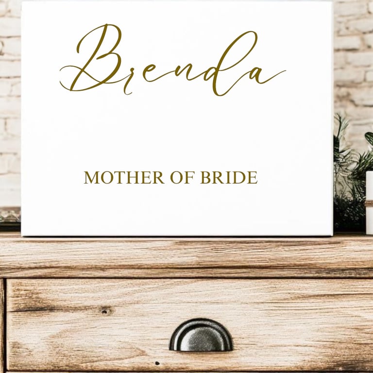Personalised Magentic Mother of bride Gift Box 
