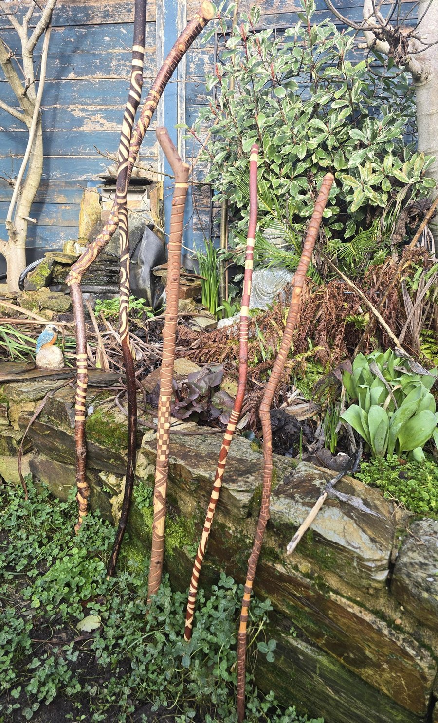 Hand carved walking sticks canes
