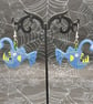 Angler Fish Dangle Earrings, Glow in the Dark Resin Angler Fish Earrings