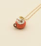 Pumpkin Latte Mug Necklace – Handmade Autumn Charm Pendant - Image 3