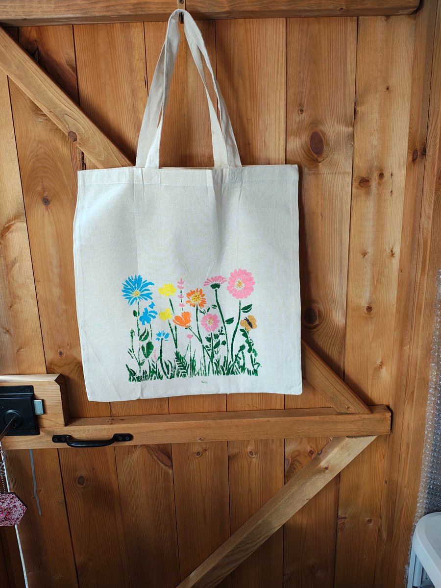 Hand painted tote bags 