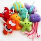 Make Your Own felt Under the Sea Garland Kit. Sewing pattern. Sew Your Own