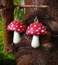 Fly Agaric Red Mushroom Earrings - Image 7