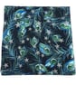 Liberty print Gents handkerchief, pocket square, Festive Plume Star