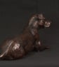 Foundry Bronze Lying Mixed Breed Rescue Dog Statue Small Bronze Metal Sculpture  - Image 7